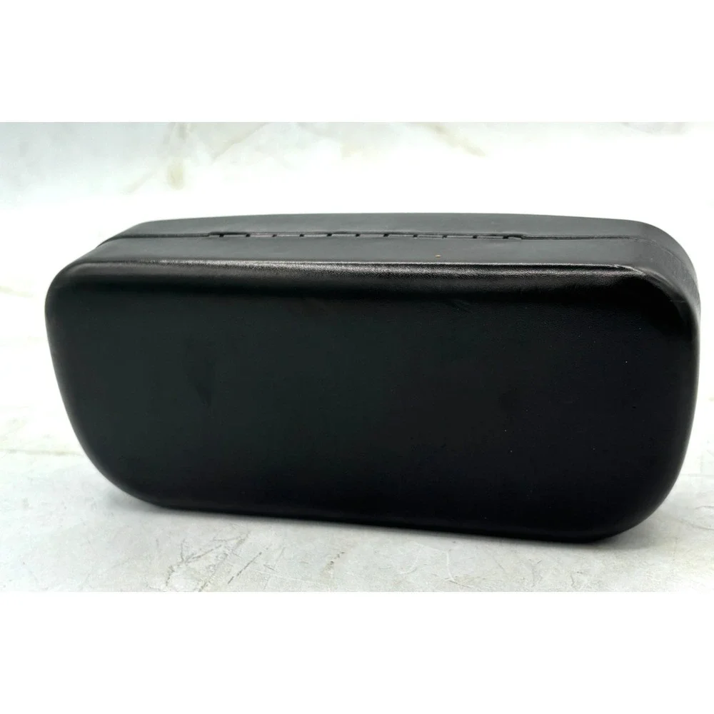 Coach Eyewear Large Black Leather Hard Clamshell Case Sunglasses Sunglass EUC